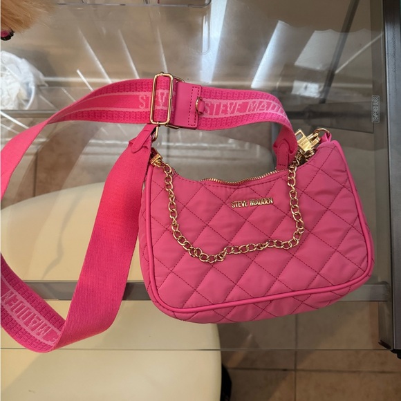 Steve Madden Handbags - Steve Madden Pink Quilted Crossbody Bag